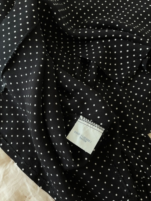 Koszula w grochy VINTAGE, wiskoza - XL/XXL