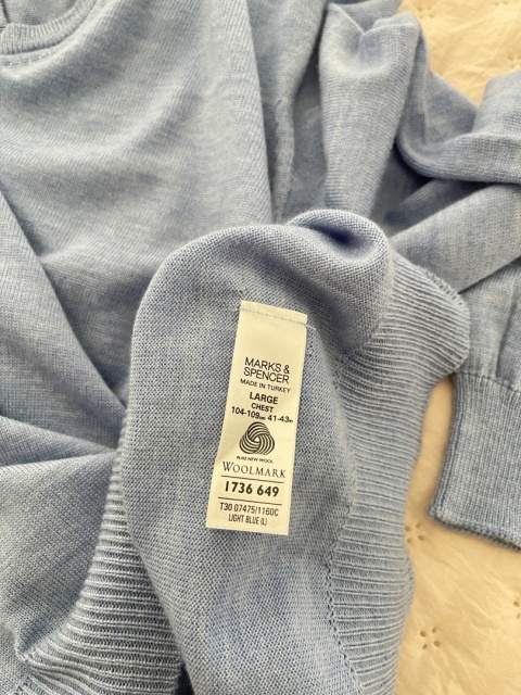Sweter M&S, 100% wełna merino - XL / XXL oversize unisex