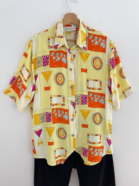 Koszula VINTAGE, wiskoza - M/L
