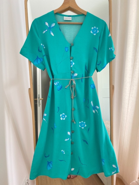 Sukienka VINTAGE, wiskoza - L/XL