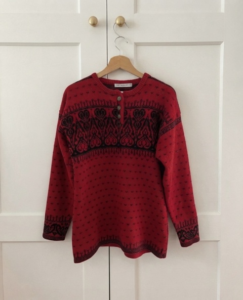 Sweter 100% wełna - M