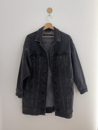 Ciemnoszara katana, 81% bawełna organiczna - M/L
