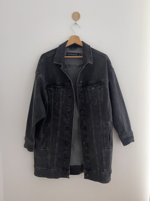 Ciemnoszara katana, 81% bawełna organiczna - M/L