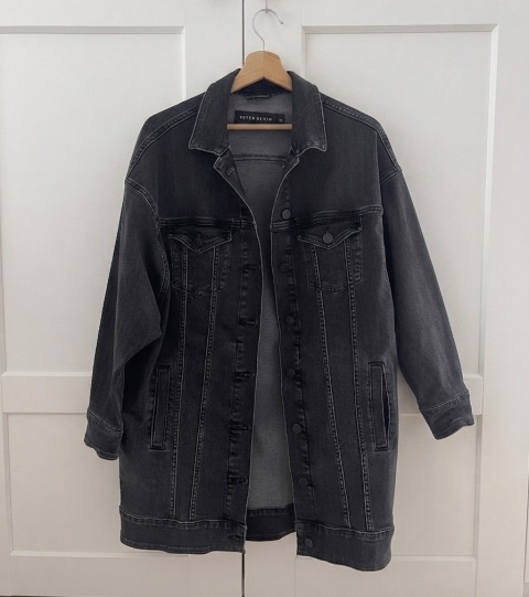 Ciemnoszara katana, 81% bawełna organiczna - M/L