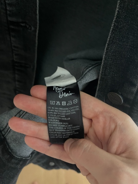 Ciemnoszara katana, 81% bawełna organiczna - M/L
