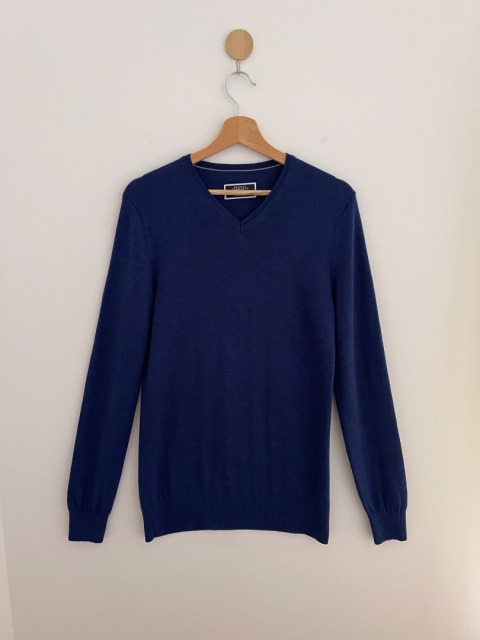 Sweter CHARLES TYRWHITT, 100% wełna merino - S/M unisex