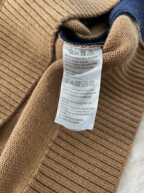 Sweter BEN DE LISI, wełna i kaszmir blend - M/L