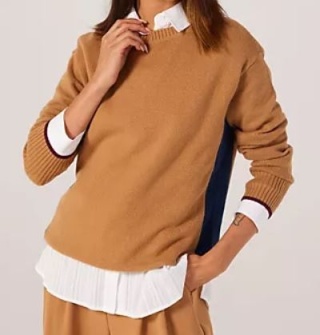 Sweter BEN DE LISI, wełna i kaszmir blend - M/L