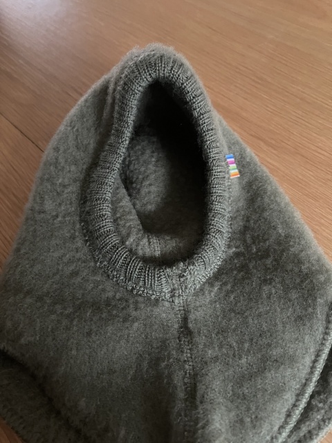 Dziecięca wełniana kominiarka JOHA wełna merino - 1/4msc 41 cm