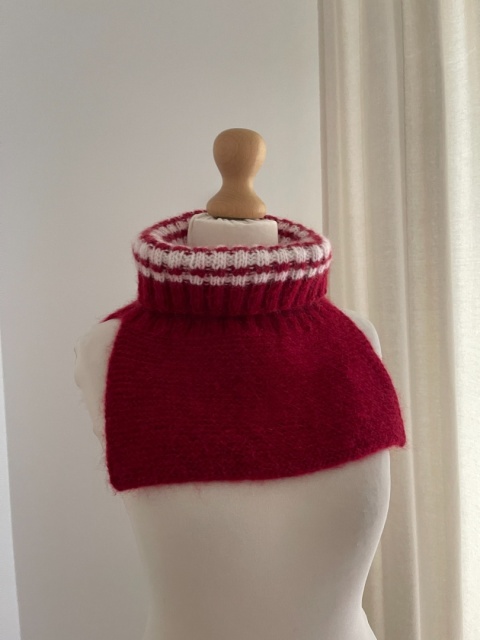 Ręcznie robiony neck warmer, 100% wełna