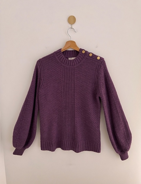 Sweter B.YOUNG, bawełna i yak blend - S/M