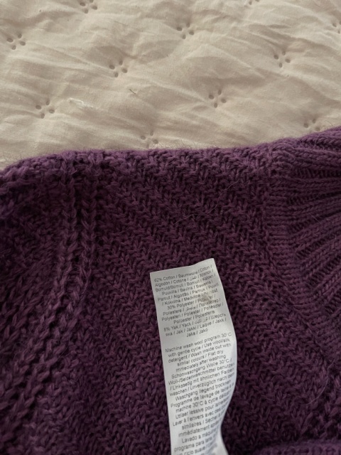 Sweter B.YOUNG, bawełna i yak blend - S/M