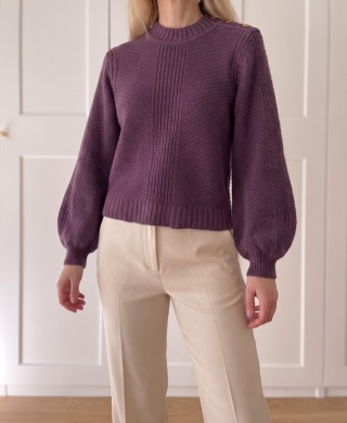 Sweter B.YOUNG, bawełna i yak blend - S/M