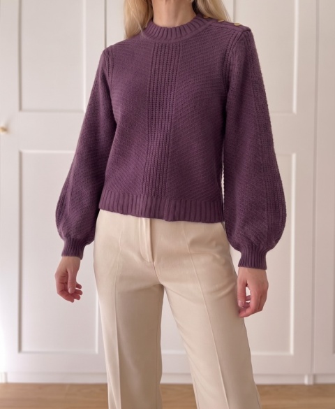 Sweter B.YOUNG, bawełna i yak blend - S/M