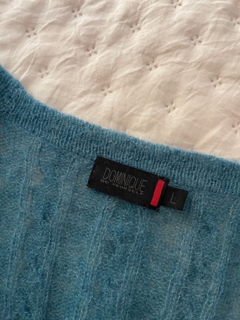 Kardigan 50% moher, XL/3XL oversize