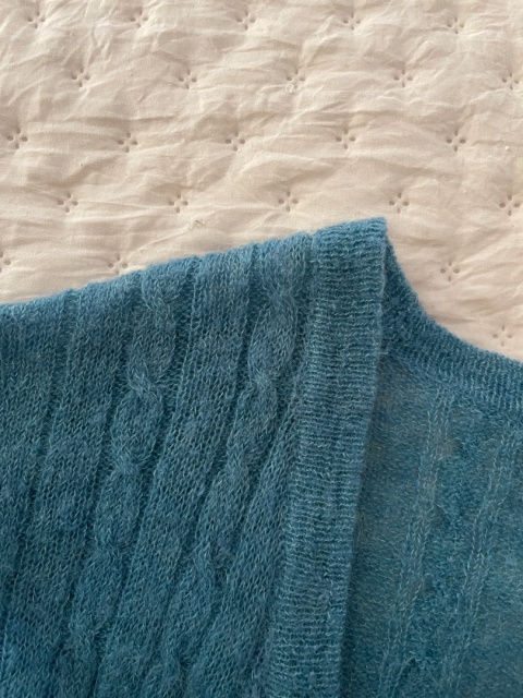 Kardigan 50% moher, XL/3XL oversize