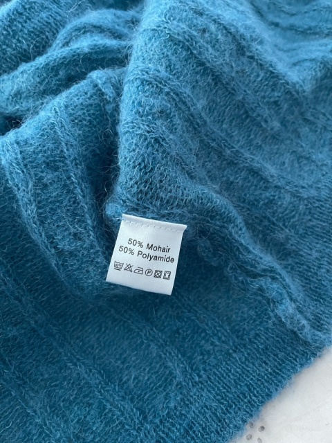 Kardigan 50% moher, XL/3XL oversize
