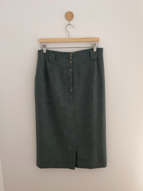 Spódnica vintage HAMMER, 100% wełna - M