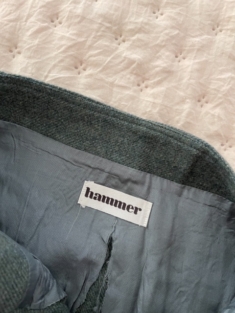 Spódnica vintage HAMMER, 100% wełna - M