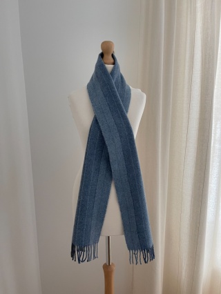 Szalik 100% wełna - 23 x 170 cm