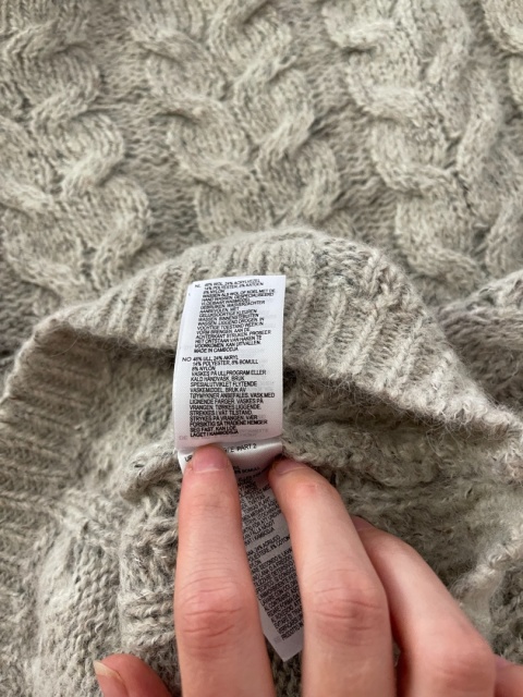 Szare poncho WHITE STUFF, wool blend - L/XXL
