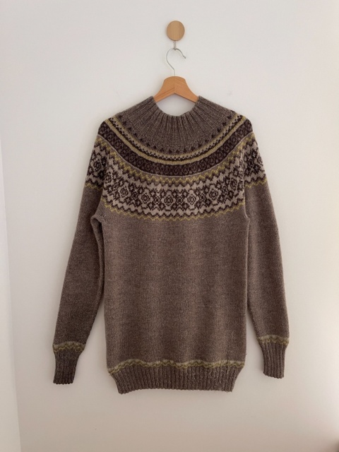 Sweter HANDMADE, 100% wełna - M