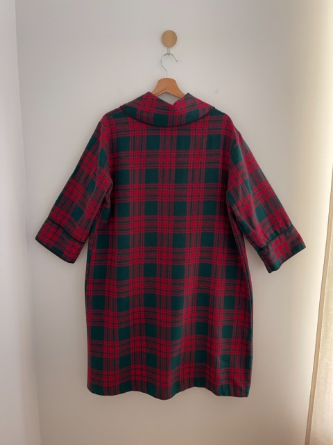 Cienki płaszcz / narzutka 100% wełna - M/XXL
