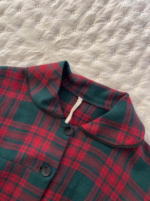Cienki płaszcz / narzutka 100% wełna - M/XXL