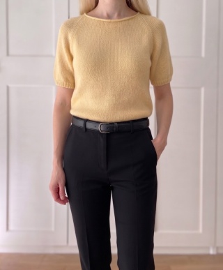 Sweter HANDMADE, 100% wełna - M