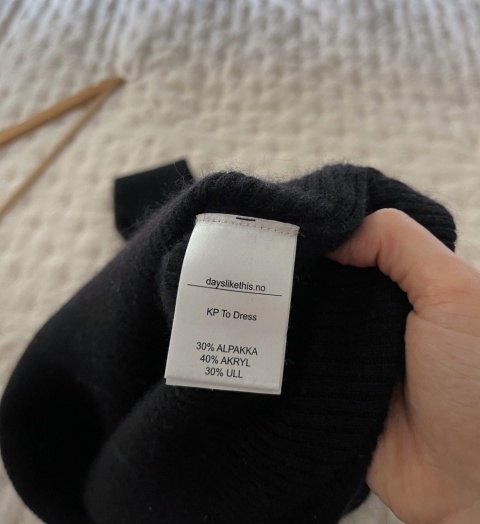 Długi sweter / tunika DAYS LIKE THIS, 30% alpaka, 30% wełna
