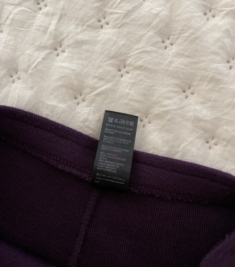 Spódnica midi M&S, 50% wełna merino - M/L