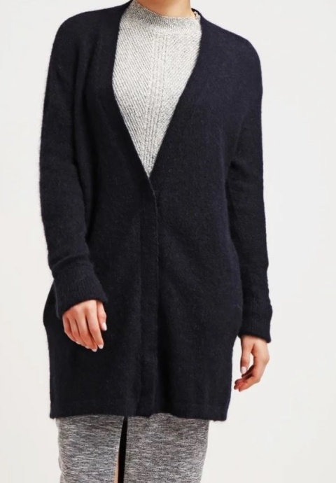 Kardigan IN WEAR, moher i wełna blend - XS/M