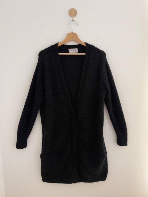 Kardigan IN WEAR, moher i wełna blend - XS/M