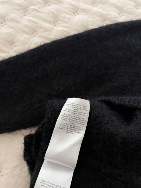Kardigan IN WEAR, moher i wełna blend - XS/M