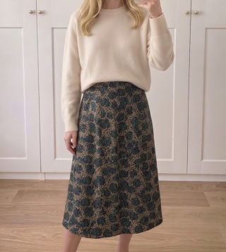 Spódnica vintage, 100% wełna - S/M